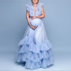Maternity gown dress for photoshoot
